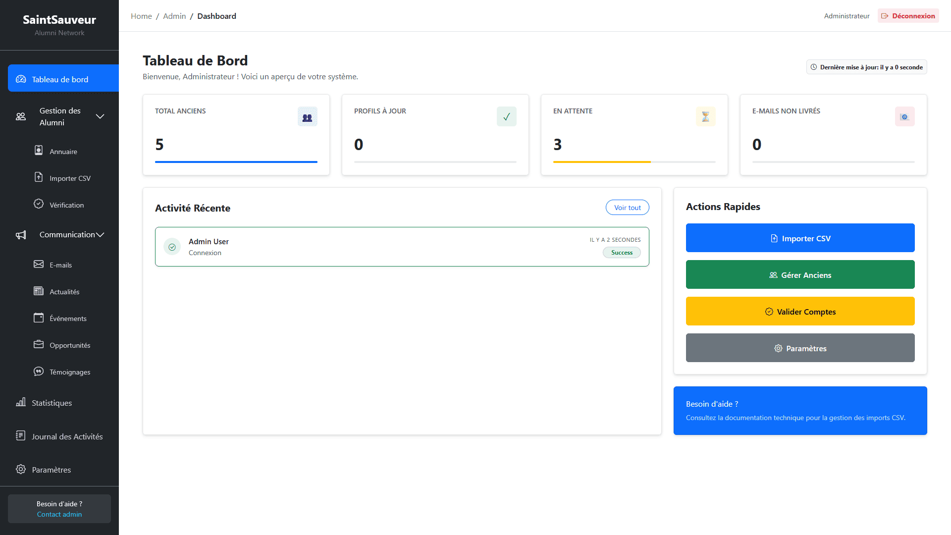 Plateforme Alumni Lycée Saint Sauveur